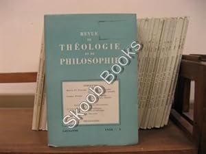 Seller image for Revue de Theologie et de Philosophie; 1958, I for sale by PsychoBabel & Skoob Books