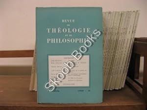 Seller image for Revue de Theologie et de Philosophie; 1958, II for sale by PsychoBabel & Skoob Books