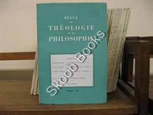 Image du vendeur pour Revue de Theologie et de Philosophie; 1963, II mis en vente par PsychoBabel & Skoob Books