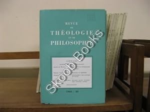 Image du vendeur pour Revue de Theologie et de Philosophie; 1963, III mis en vente par PsychoBabel & Skoob Books