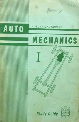Imagen del vendedor de Auto Mechanics I A Study Guide a la venta por 20th Century Lost & Found