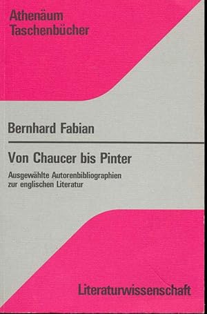 Bild des Verkufers fr Von Chaucer bis Pinter zum Verkauf von Online-Buchversand  Die Eule