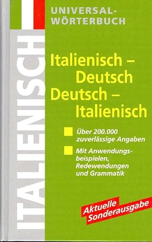 Bild des Verkufers fr Universalwrterbuch Italienisch - Deutsch/ Deutsch - Italienisch zum Verkauf von Online-Buchversand  Die Eule