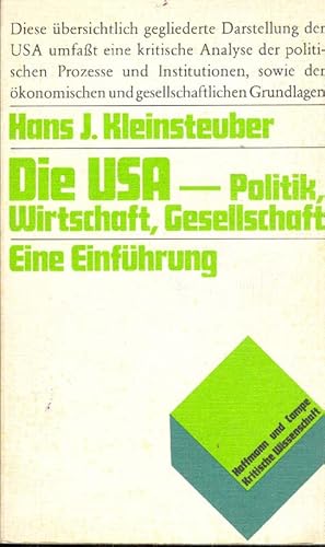 Bild des Verkufers fr Die USA - Politik, Wirtschaft, Gesellschaft zum Verkauf von Online-Buchversand  Die Eule