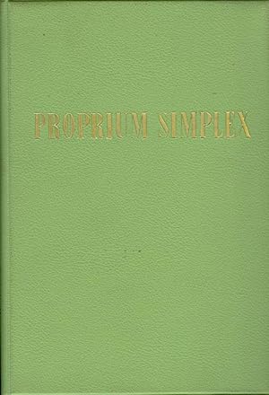 Image du vendeur pour Proprium Simplex mis en vente par Online-Buchversand  Die Eule