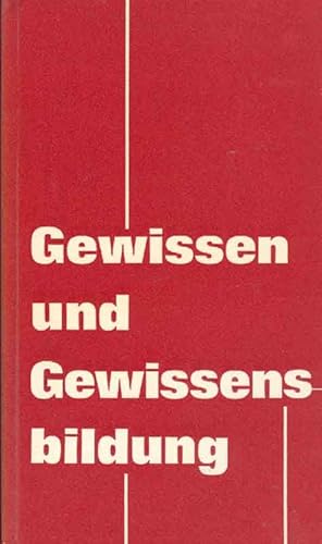 Imagen del vendedor de Gewissen und Gewissensbildung a la venta por Online-Buchversand  Die Eule