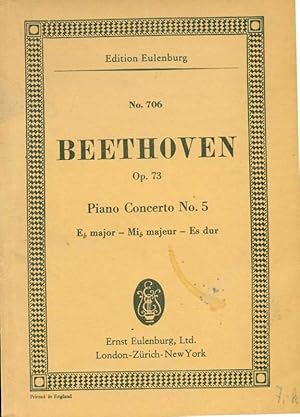 Imagen del vendedor de Edition Eulenburg No. 706. Beethoven Op. 73. Piano Concerto No. 5 a la venta por Online-Buchversand  Die Eule