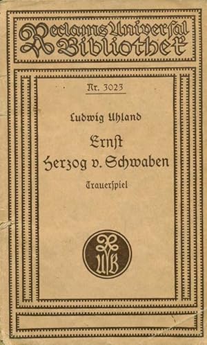 Seller image for Ernst Herzog v. Schwaben. Trauerspiel. for sale by Online-Buchversand  Die Eule