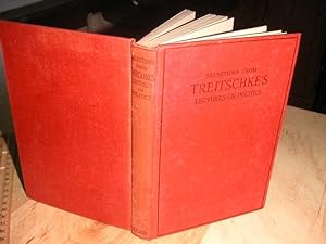 Bild des Verkufers fr Selections from Treitschke's lectures on Politics zum Verkauf von The Vintage BookStore