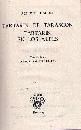 TARTARIN DE TARASCON. TARTARIN EN LOS ALPES. Traducción de Antonio G. de Linares