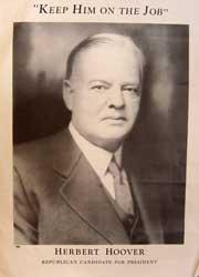 Keep Him On the Job: Herbert Hoover.