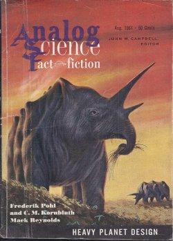 Image du vendeur pour ANALOG Science Fact & Fiction: August, Aug. 1961 mis en vente par Books from the Crypt