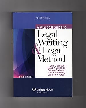 Immagine del venditore per A Practical Guide To Legal Writing & Legal Method venduto da Singularity Rare & Fine