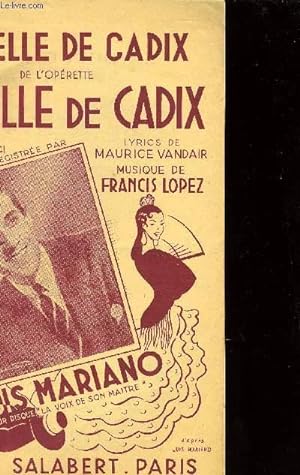 Seller image for LA BELLE DE CADIX for sale by Le-Livre