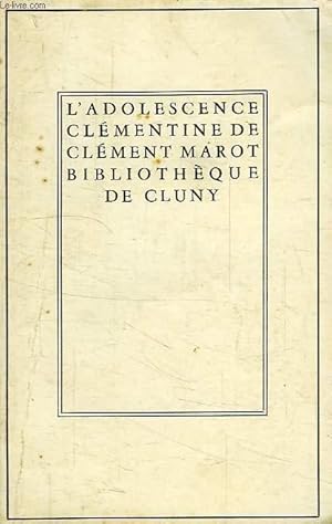 Seller image for L'ADOLESCENCE CLEMENTINE for sale by Le-Livre