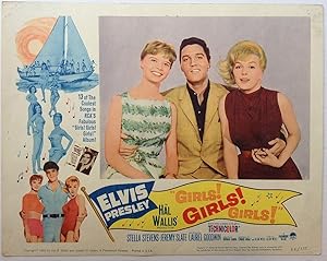 Three Lobby Cards for the film "Girls Girls Girls"