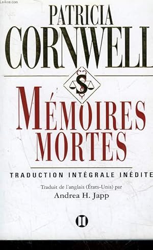 Image du vendeur pour MEMOIRES MORTES mis en vente par Le-Livre