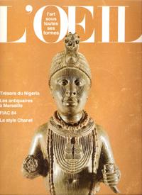 L'Oeil . Revue D'art n° 351 . Octobre 1984 : Trésors Du Nigeria - Les Antiquaires de Marseille - ...