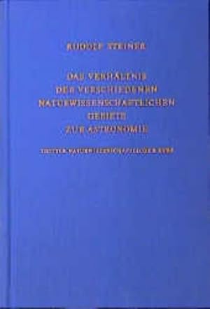 Seller image for Das Verhltnis der verschiedenen naturwissenschaftlichen Gebiete zur Astronomie for sale by BuchWeltWeit Ludwig Meier e.K.