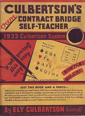 Seller image for Culbertson's Own Contract Bridge Self-Teacher for sale by Mr Pickwick's Fine Old Books