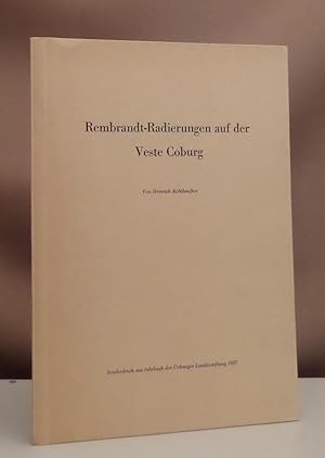 Seller image for Rembrandt-Radierungen auf der Veste Coburg. Sonderdruck aus Jahrbuch der Coburger Landesstiftung 1957. for sale by Dieter Eckert