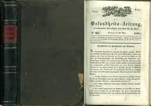 Seller image for Neue Folge der Gesundheits-Zeitung. Herausgeben und redigirt von H. H. Beer. Erster und zweiter Band, Nr. 1 - 1837 bis Nr. 52 - 1837. for sale by Antiquariat Weinek