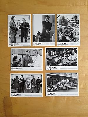 Set of 007 "Tomorrow Never Dies" Promo Cards [Black and White Production Stills]