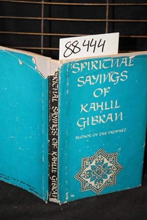 Bild des Verkufers fr Spiritual Sayings of Kahlil Gibran zum Verkauf von Princeton Antiques Bookshop