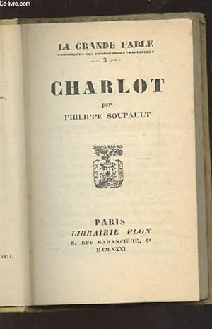 Bild des Verkufers fr CHARLOT zum Verkauf von Le-Livre