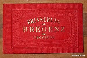 "Erinnerung an Bregenz und Umgebung" (Deckeltitel). Photolithographisches Souvenir-Leporello in 1...