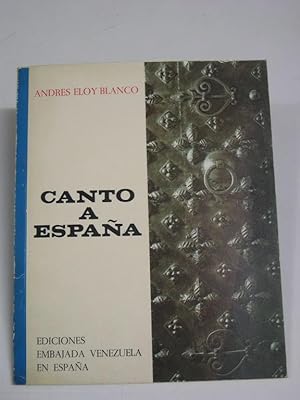 Image du vendeur pour CANTO A ESPAA mis en vente par LIBRERIA  SANZ