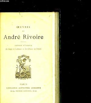 Seller image for Oeuvres de andre rivoire for sale by JLG_livres anciens et modernes