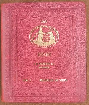 LLOYD'S REGISTER OF SHIPs; Volume 1 1962-1963