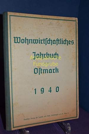 Bild des Verkufers fr Wohnwirtschaftliches Jahrbuch fr die Ostmark. zum Verkauf von Antiquarische Fundgrube e.U.