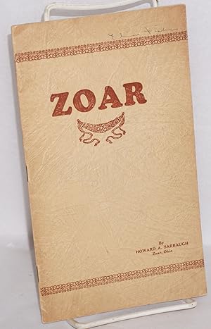 Imagen del vendedor de A brief history of Zoar a la venta por Bolerium Books Inc.