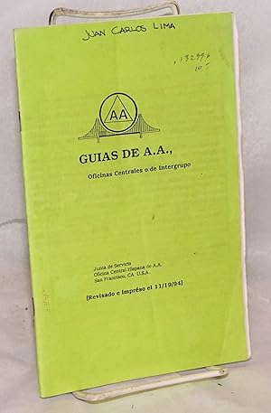 Guias de A. A., Oficinas Centrales o de Intergrupo