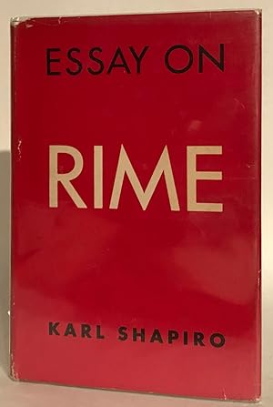 Essay on Rime. INSCRIBED.