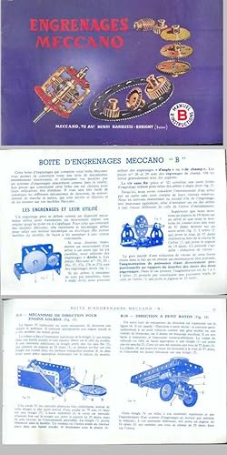 ENGRENAGES MECCANO. Manuel d'Instructions pour la Boîte d'Engrenages Meccano "B"