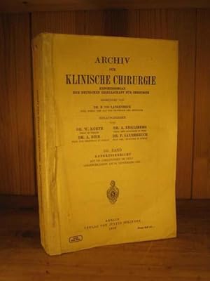 Immagine del venditore per Archiv der Klinischen Chirurgie. Kongressorgan der deutschen Gesellschaft fr Chirurgie. Begrndet von B. von Langenbeck 152. Band. Kongressbericht: Verhandlungen der Deutschen Gesellschaft fr Chirurgie. 52. Tagung, 11. - 14. April 1928. venduto da Das Konversations-Lexikon