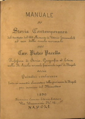 Manuale di Storia contemporanea dal trattato del 1815 alla morte di Vittorio Emanuele II ad uso d...