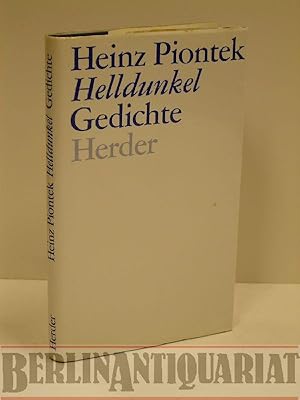 Bild des Verkufers fr Helldunkel. Gedichte. zum Verkauf von BerlinAntiquariat, Karl-Heinz Than