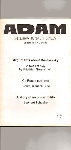 Bild des Verkufers fr Adam International Review. Nos. 437 - 439. Vol. XXXXIII. 1981. Journal. Adam = Arts Drama Architecture Music. A Literary Quarterly in English & French zum Verkauf von SAVERY BOOKS