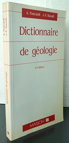 DICTIONNAIRE DE GEOLOGIE