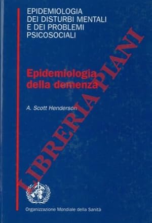 Bild des Verkufers fr Epidemiologia della demenza. zum Verkauf von Libreria Piani