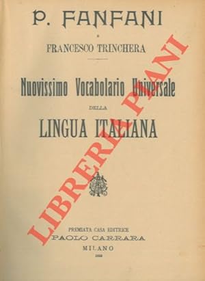 Bild des Verkufers fr Nuovissimo Vocabolario Universale della Lingua Italiana. zum Verkauf von Libreria Piani