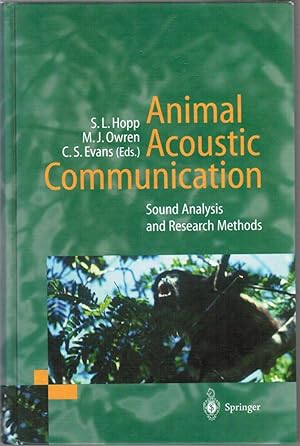 Animal Acoustic Communication: Sound Analysis and Research Methods