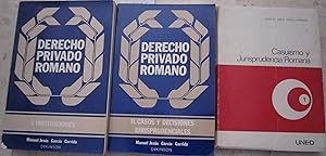 Imagen del vendedor de Derecho privado romano. Tomo I: Instituciones. Tomo II: Casos y decisiones jurisprudenciales + Casuismo y jurisprudencia romana [3 tomos] a la venta por Libros Dickens