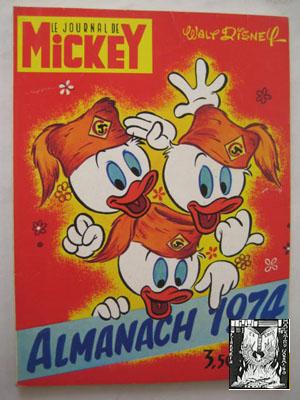 LE JOURNAL DE MICKEY. ALMANACH 1974