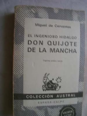 Seller image for EL INGENIOSO HIDALGO DON QUIJOTE DE LA MANCHA for sale by Librera Maestro Gozalbo
