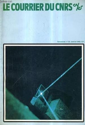 Image du vendeur pour LE COURRIER DU CNRS N35 JANVIER 1980 - ariane et la science - les dislocations - la rsistance des bactries aux antibiotiques - le laser - la microbiologie industrielle et la technologie enzymatique au japon etc. mis en vente par Le-Livre